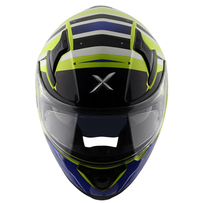 AXOR HELMET APEX HEX 2 NEON YELLOW BLUE