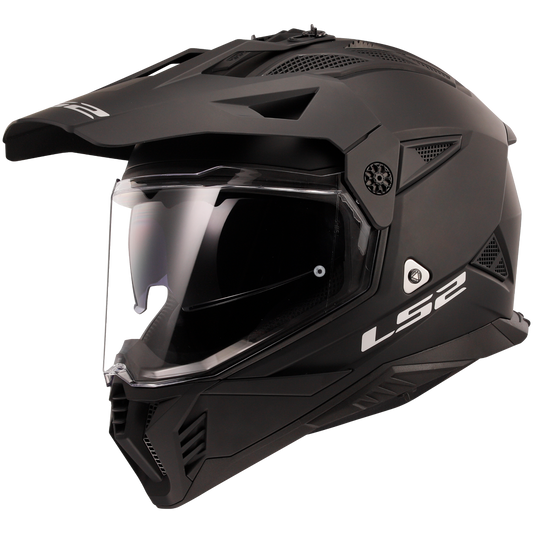 HELMET LS2 MX436 PIONEER II SOLID MATT BLACK