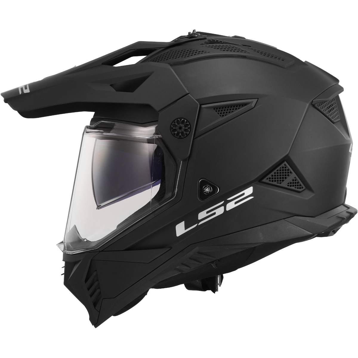 HELMET LS2 MX436 PIONEER II SOLID MATT BLACK