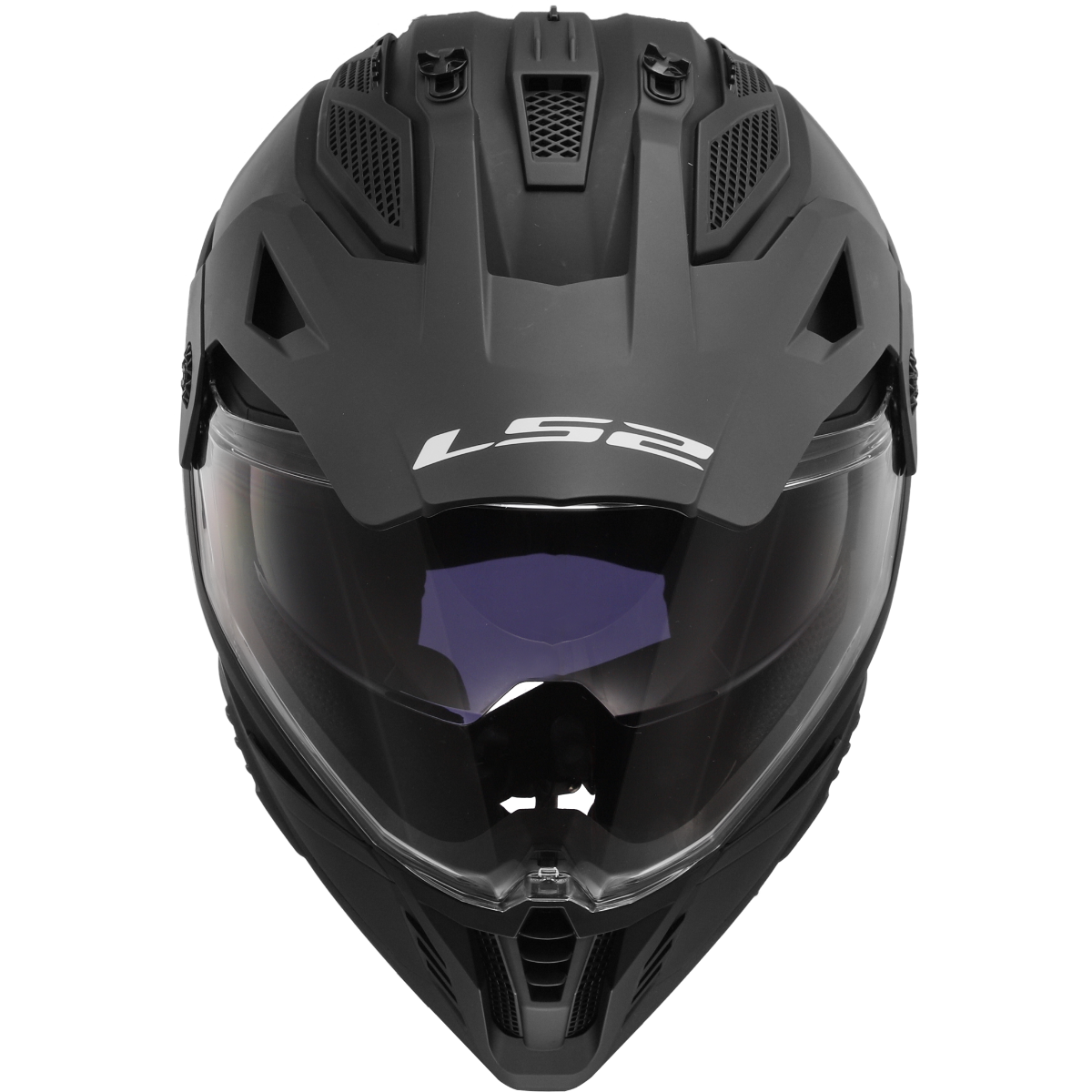 HELMET LS2 MX436 PIONEER II SOLID MATT BLACK