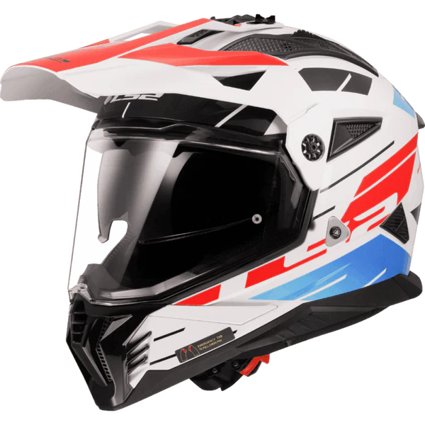 LS2 MX436 PIONEER II NAMIB WHITE BLUE RED