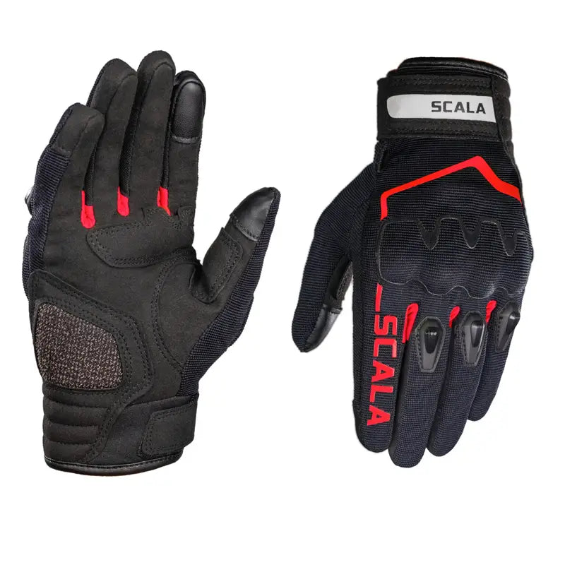 GLOVES SCALA ATLAS BLACK RED