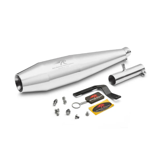 RED ROOSTER EXHAUST PEGASUS CHROME HONDA CB350