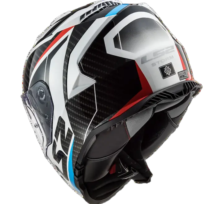 LS2 HELMET FF800 STORM II RACER RED BLUE WHITE