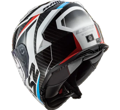 LS2 HELMET FF800 STORM II RACER RED BLUE WHITE