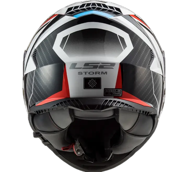 LS2 HELMET FF800 STORM II RACER RED BLUE WHITE