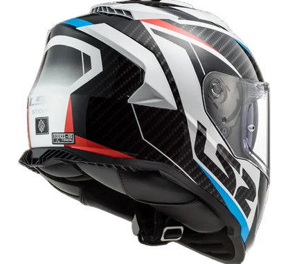 LS2 HELMET FF800 STORM II RACER RED BLUE WHITE