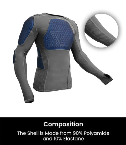 RYNOX BASE LAYER QUEST PRO 2 UPPER GREY