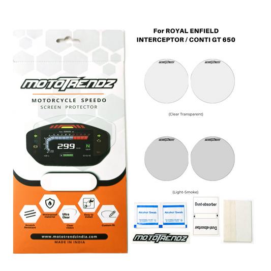 MOTOTRENDZ SPEEDOMETER FILM INTERCEPTOR 650/CONTINENTAL GT 650