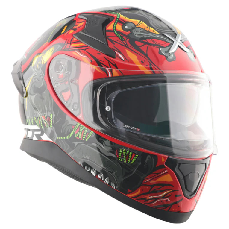 AXOR HELMET APEX ASCETIC RED GREY