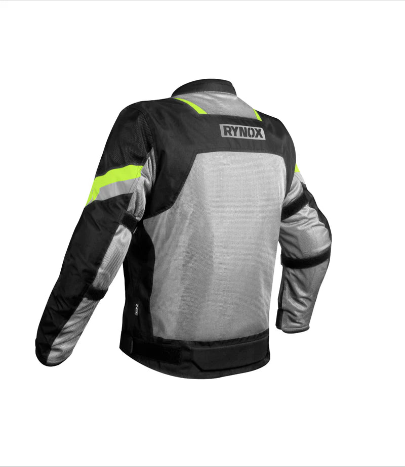 RYNOX JACKET HELIUM GT 2 BLACK HI-VIZ GREEN