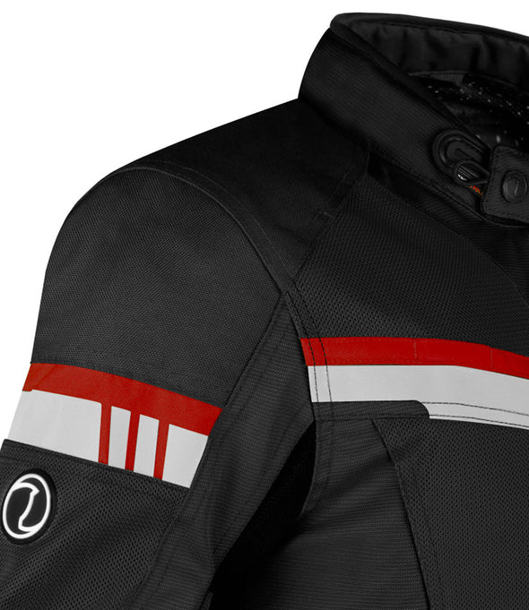 RYNOX JACKET STEALTH AIR PRO BLACK RED