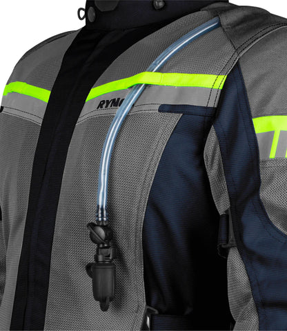 RYNOX JACKET STEALTH AIR PRO BLUE HI-VIZ GREEN
