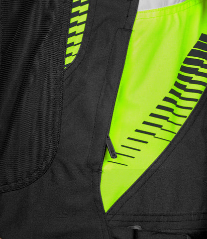 RYNOX JACKET TORNADO PRO 4 BLACK HI-VIZ GREEN