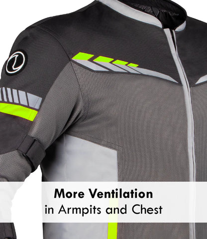RYNOX JACKET AIRGT 4 CE A FLURO GREY