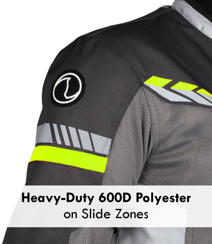 RYNOX JACKET AIRGT 4 CE A FLURO GREY