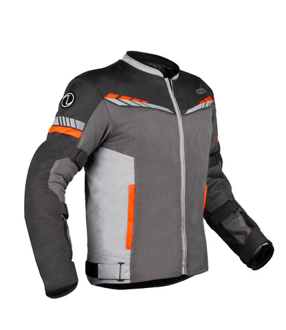RYNOX JACKET AIR GT 4 GREY HI-VIZ ORANGE