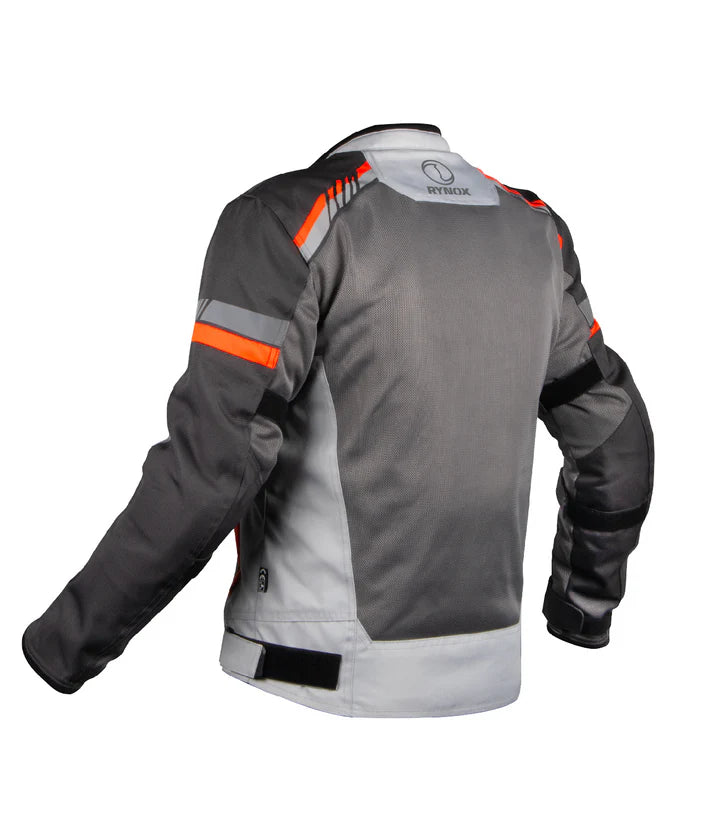 RYNOX JACKET AIR GT 4 GREY HI-VIZ ORANGE