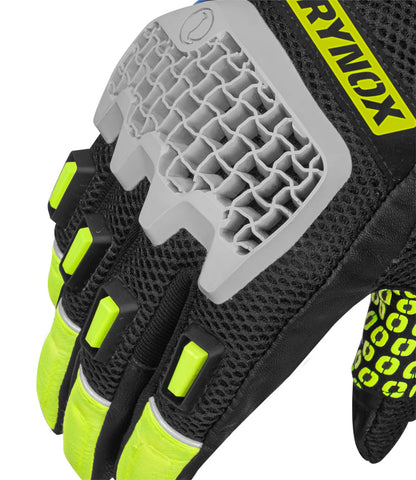 RYNOX GLOVES GRAVEL BLUE NEON