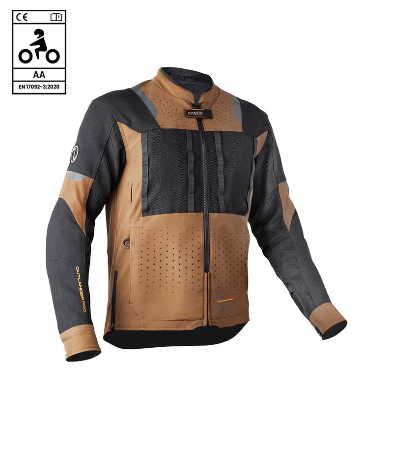 RYNOX JACKET OUTLANDER PRO CE A BROWN BLACK