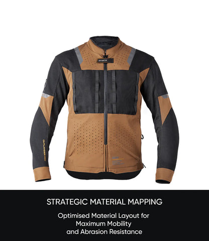 RYNOX JACKET OUTLANDER PRO CE A BROWN BLACK