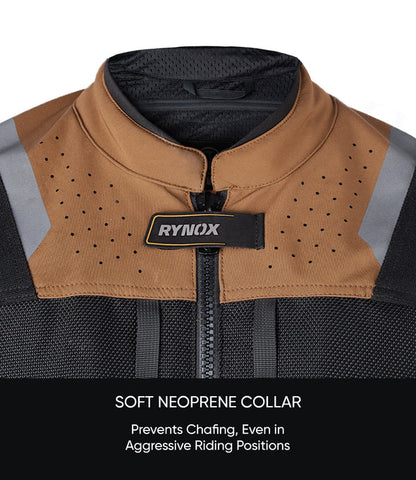 RYNOX JACKET OUTLANDER PRO CE A BROWN BLACK