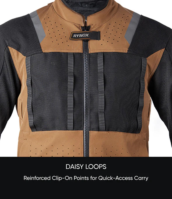 RYNOX JACKET OUTLANDER PRO CE A BROWN BLACK