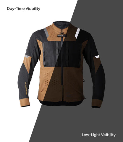 RYNOX JACKET OUTLANDER PRO CE A BROWN BLACK