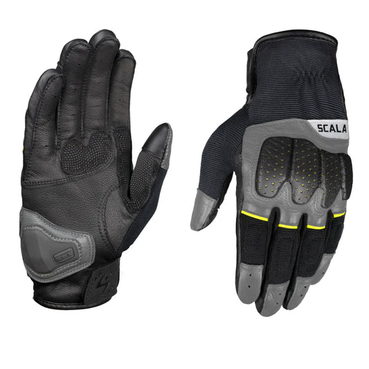 SCALA GLOVES SPEED 2 BLACKE GREY HI-VIS