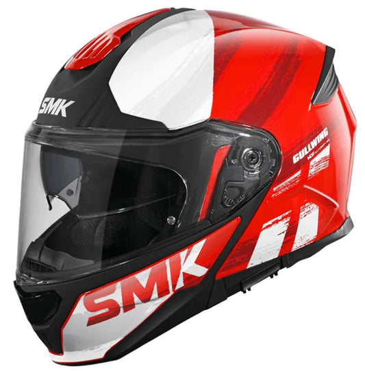 SMK HELMET GULLWING TOURLEADER RED GREY WHITE (GL363)