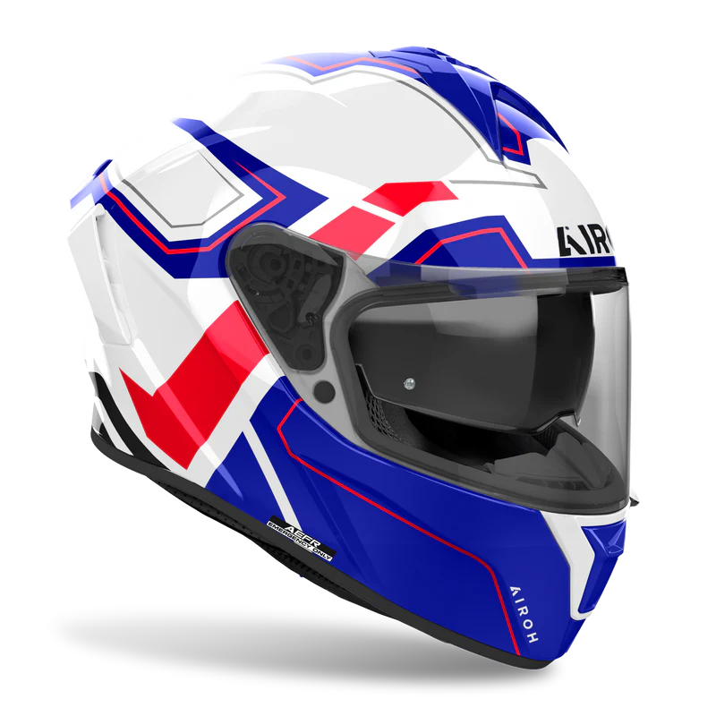 AIROH HELMET SPARK 2 BLUE RED GLOSS