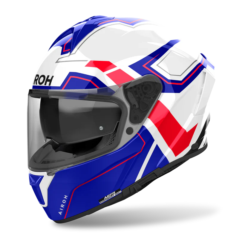 AIROH HELMET SPARK 2 BLUE RED GLOSS
