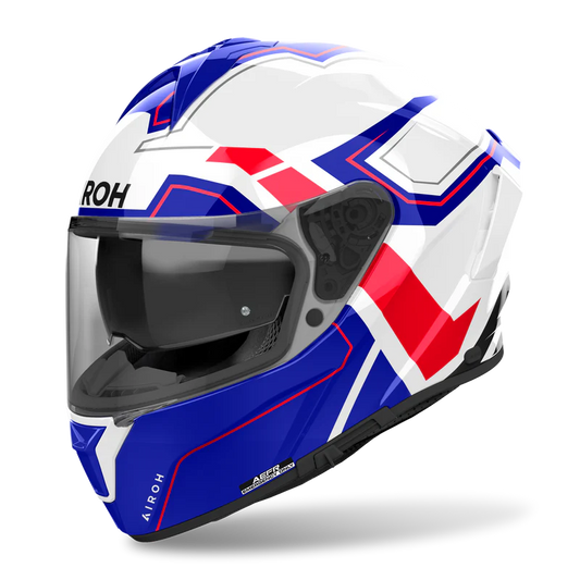 AIROH HELMET SPARK 2 BLUE RED GLOSS