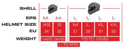 SMK HELMET AGNAR TEKTRON MATT BLACK GREY WHITE (MA261)