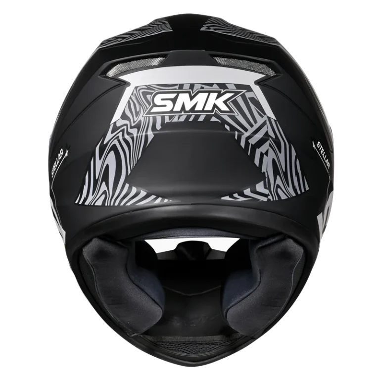 SMK HELMET STELLAR FURRY MATT BLACK GREY (MA266)