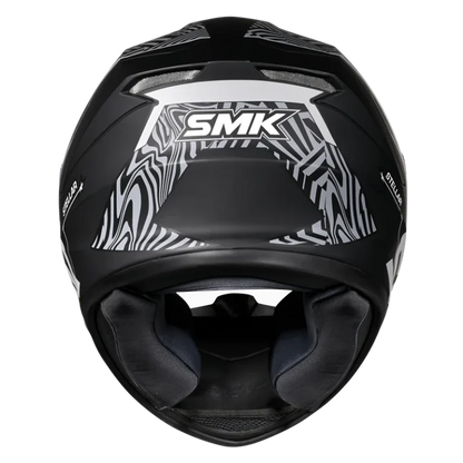 SMK HELMET STELLAR FURRY MATT BLACK GREY (MA266)