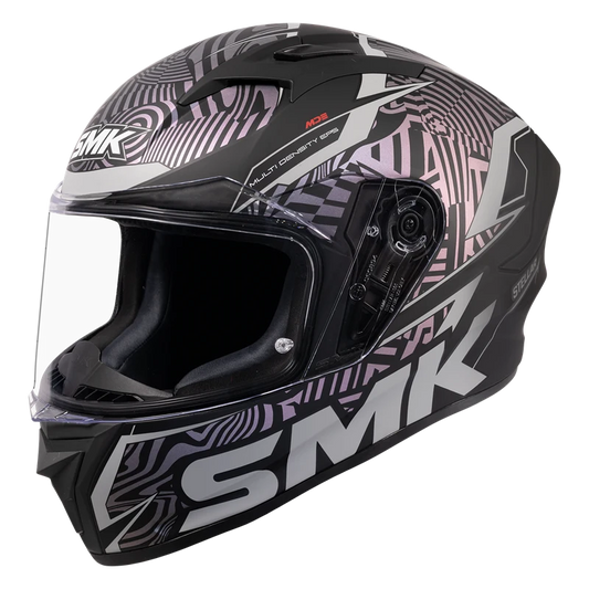 SMK HELMET STELLAR FURY CHAMELEON BALCK GREY (GL266C)