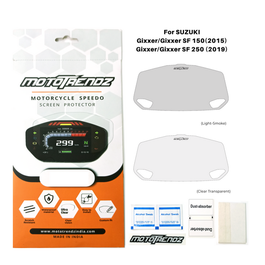 MOTOTRENDZ SPEEDOMETER FILM SUZUKI GIXXER SF150/SF250