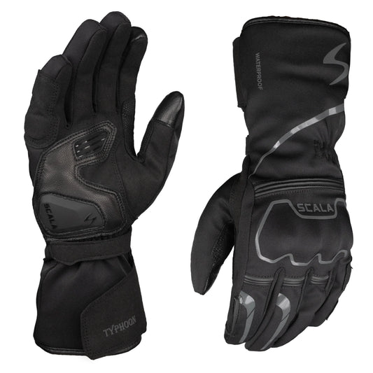 SCALA GLOVES TYPHOON BLACK