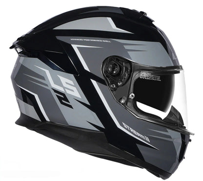 LS2 HELMET FF320 STREAM II METEOR BLACK GREY