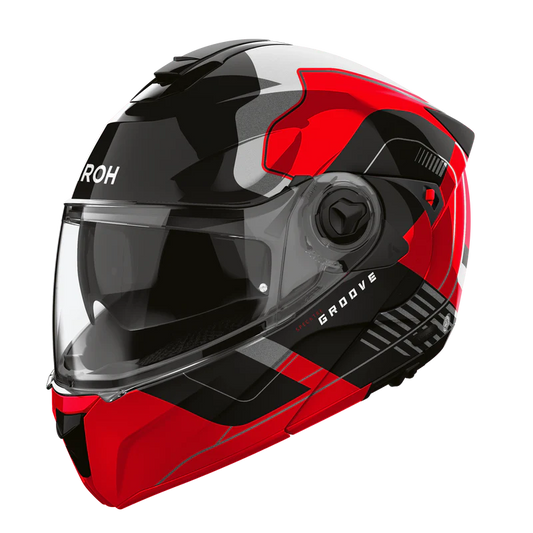 AIROH HELMET SPECKTRE GROOVE RED GLOSS