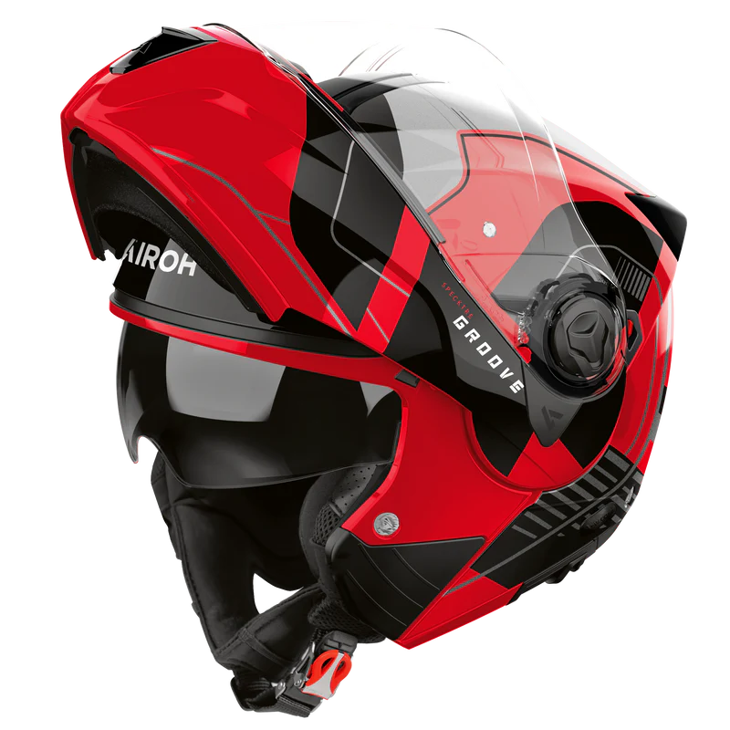 AIROH HELMET SPECKTRE GROOVE RED GLOSS