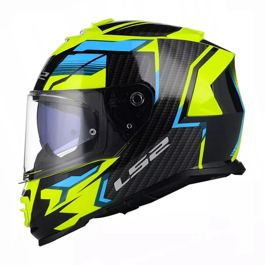 LS2 HELMET FF800 STORM II TRACKER BLACK HIVIS YELLOW