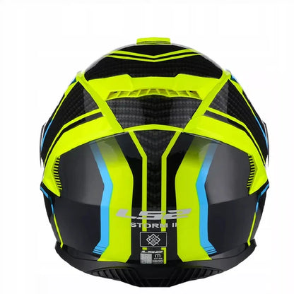 LS2 HELMET FF800 STORM II TRACKER BLACK HIVIS YELLOW