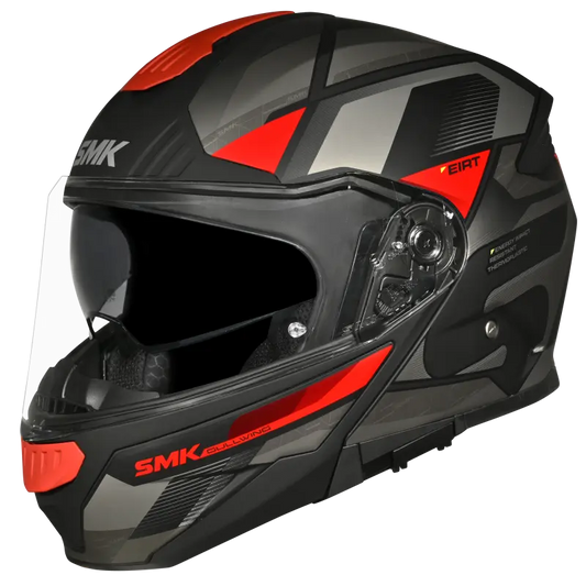 SMK HELMET GULLWING VENTURE BLACK GREY RED (GL263)