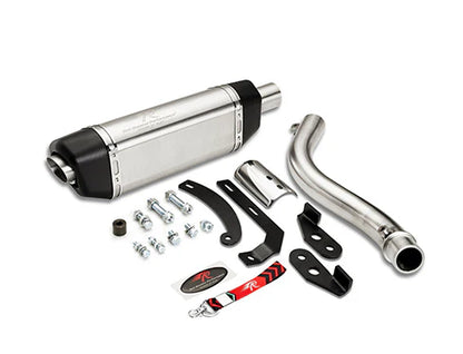 RED ROOSTER EXHAUST VERTEX PRO MATTE SILVER HIMALAYAN 450