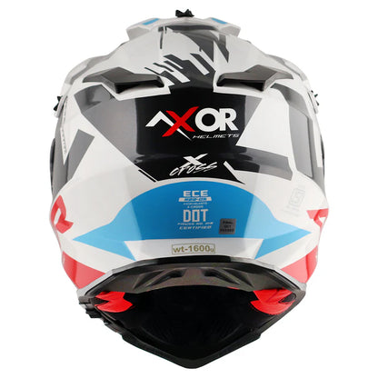 AXOR HELMET XCROSS X1 DV WHITE RED