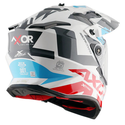 AXOR HELMET XCROSS X1 DV WHITE RED