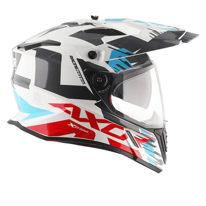 AXOR HELMET XCROSS X1 DV WHITE RED