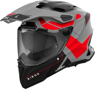 AIROH HELMET COMMANDER 2 REVEAL MATT FLUO RED